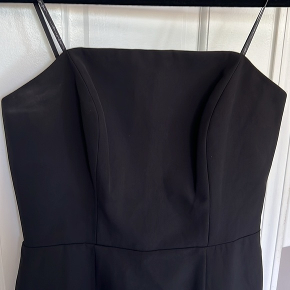 WAYF the Mills Strapless Bonded Bodice Column Gown Dress Maxi Long Thigh Slit - Picture 3 of 7